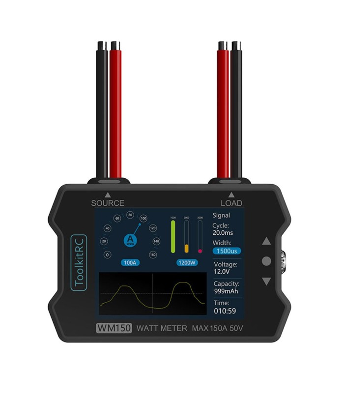 ToolkitRC WM150 - Watt Meter - 150A - 50V