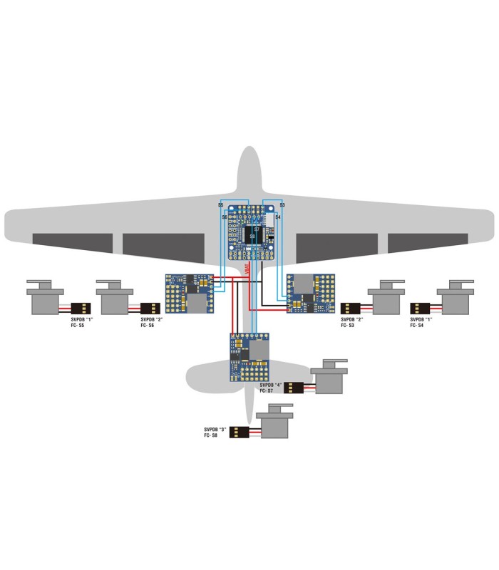 Matek Servo PDB - w/ BEC 5.5-36V to 5-8.2V