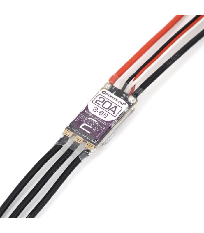 Flycolor Francy 2 - 20A ESC - BLHeli_32bit - BEC 5V/12V - 3S-6S