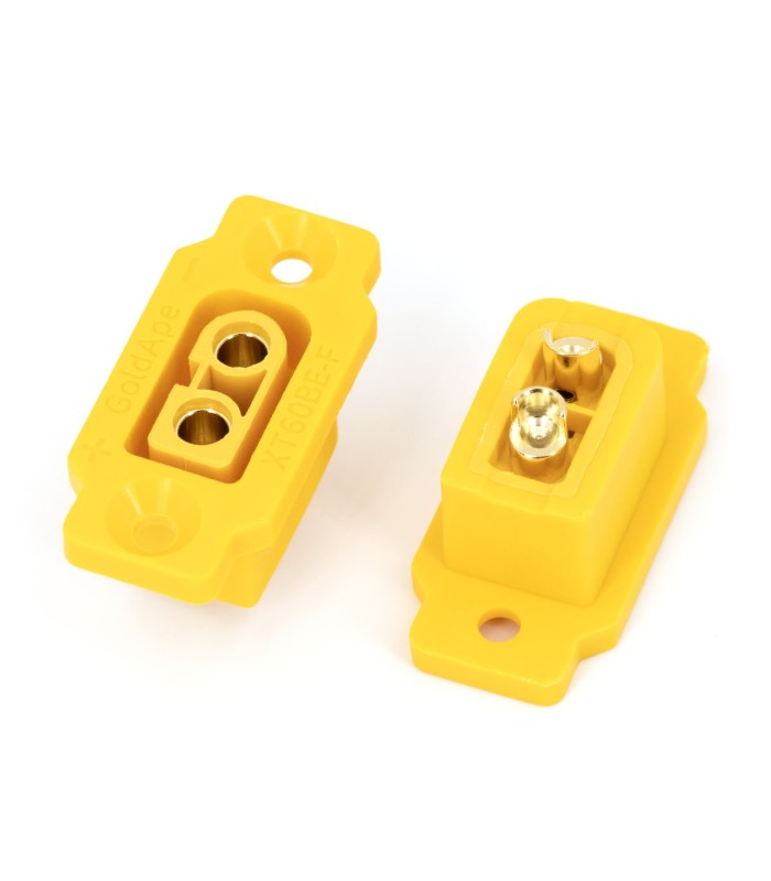 GoldApe XT60-BE-F - Connettore XT60 femmina con fissaggio