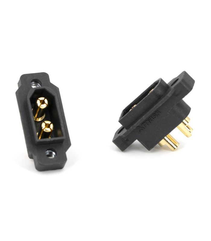 AMASS XT60EW-M - Connettore XT60 maschio con fissaggio