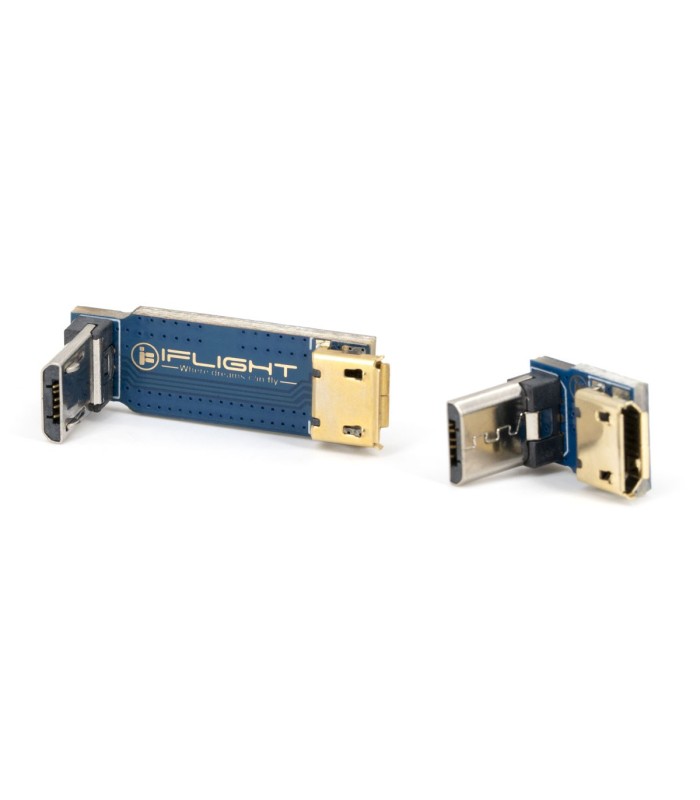 iFlight - Connettore MicroUSB 90° - Femmina-Maschio