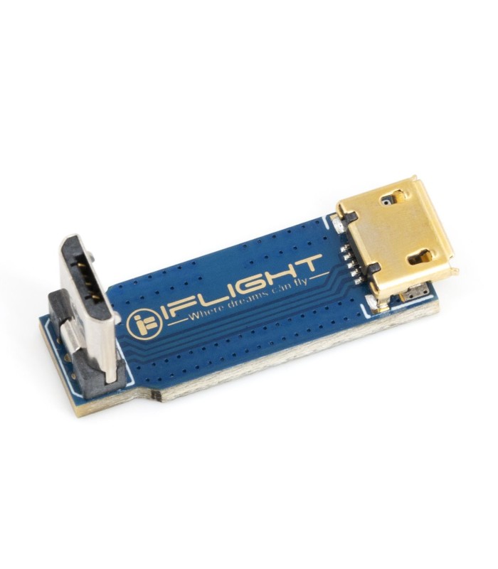 iFlight - Connettore MicroUSB 90° - Femmina-Maschio
