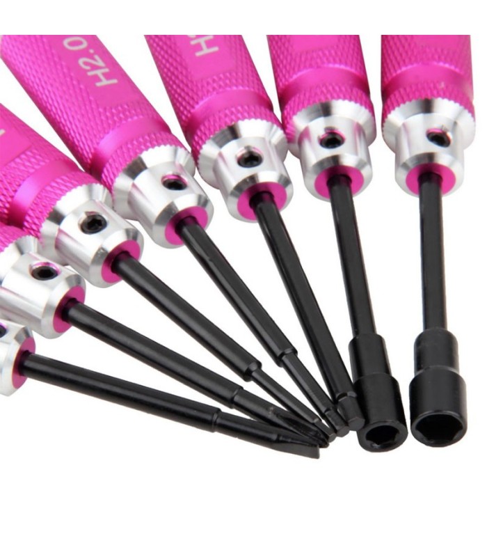 RC Tools KIT 7 pezzi-Brugola-Chiave a tubo-Cacciaviti